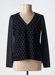 Top stretch manches longues noir INDIES femme
