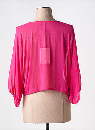 Gilet manches longues manches longues rose INDIES femme