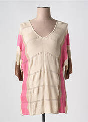 Pull tunique beige LEO & UGO pour femme seconde vue