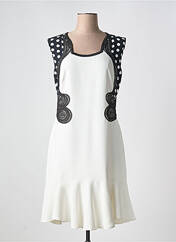 Robe mi-longue blanc LESLIE pour femme seconde vue