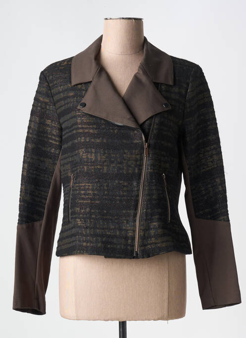 Veste casual epaulette vert EVA KAYAN femme