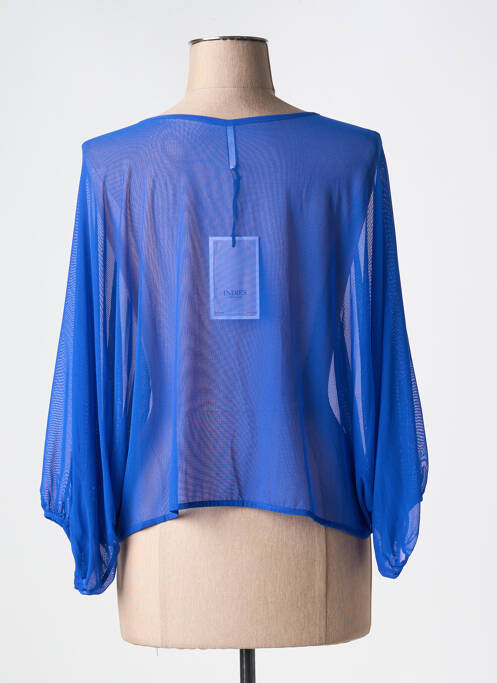 Gilet manches longues bleu INDIES pour femme