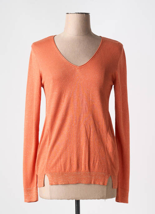 Pull orange EVA KAYAN pour femme