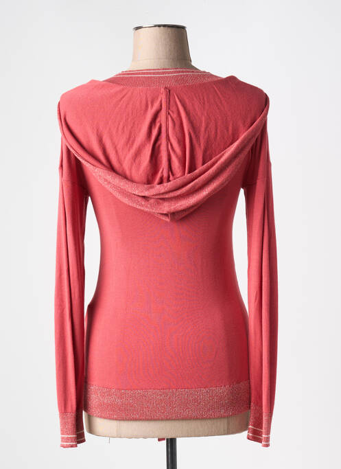 Pull col v manches longues rose EVA KAYAN femme