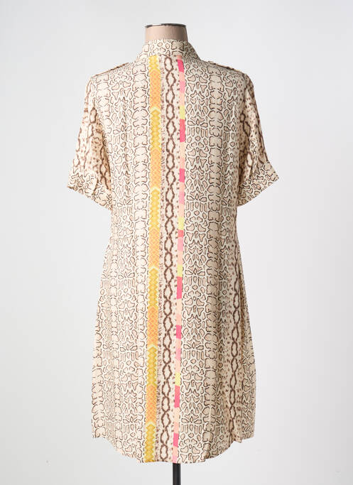 Robe mi-longue beige FUEGO WOMAN pour femme