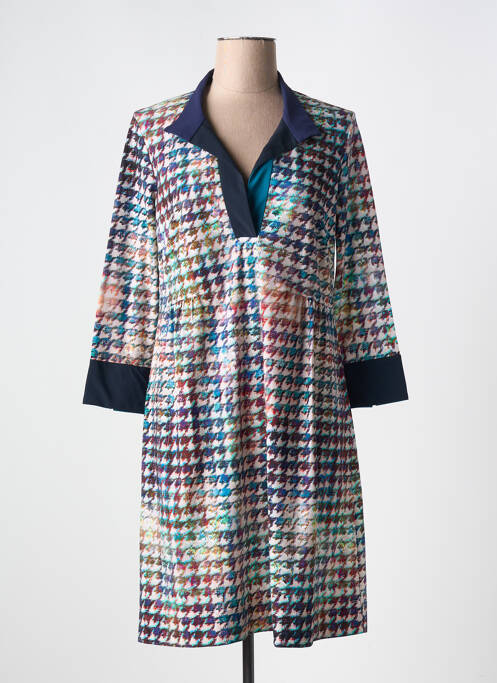 Robe mi-longue bleu INDIES pour femme