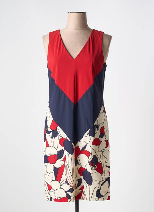 Robe mi-longue rouge INDIES pour femme