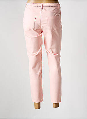 Pantalon 7/8 fermeture zippée sous rabat boutonné rose FUEGO WOMAN femme
