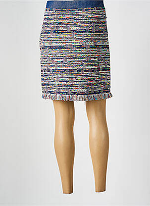 Jupe courte coupe droite bleu LESLIE femme