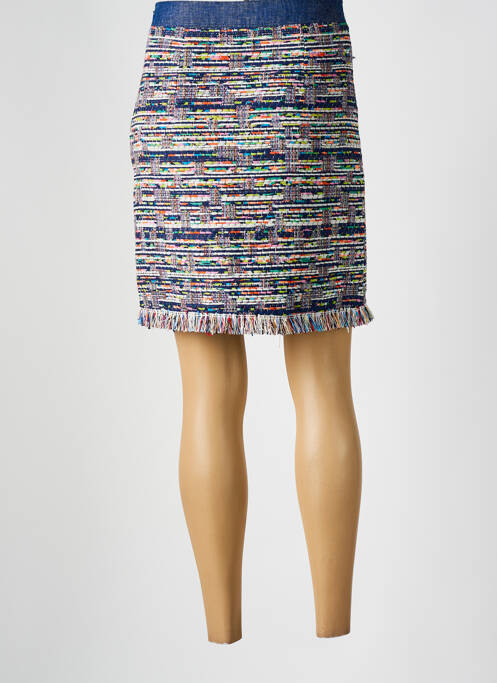 Jupe courte bleu LESLIE pour femme