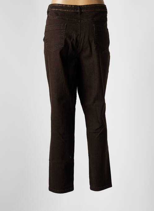Pantalon droit marron FUEGO WOMAN pour femme