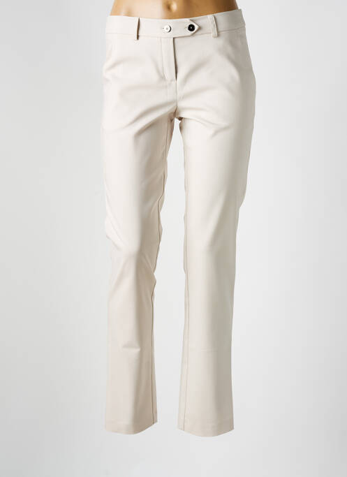 Pantalon slim beige NATHALIE CHAIZE pour femme