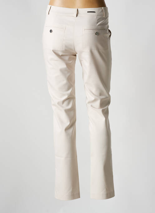 Pantalon slim beige NATHALIE CHAIZE pour femme