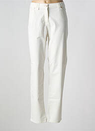 Pantalon slim tissage popeline taille normale beige ANANKE femme