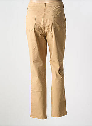 Pantalon slim tissage popeline taille normale beige ANANKE femme