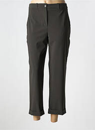 Pantalon 7/8 taille à pinces taille normale gris INDIES femme
