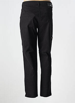 Pantalon chino tissage popeline taille normale noir EVA KAYAN femme