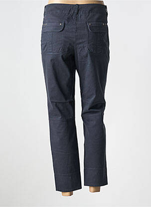 Pantalon 7/8 tissage popeline taille normale gris INDIES femme