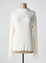 Pull stretch manches longues beige INDIES femme