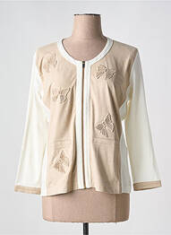Veste casual col rond beige ANANKE femme