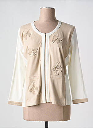 Veste casual col rond beige ANANKE femme