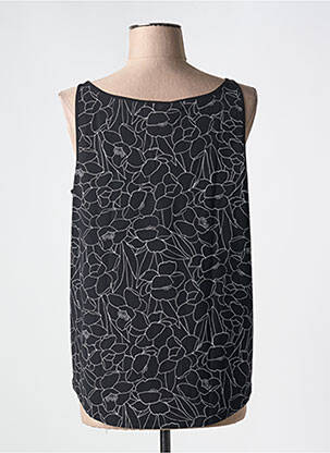 Top coupe fluide sans manche noir INDIES femme