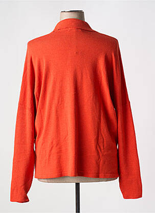 Gilet manches longues stretch orange EVA KAYAN femme