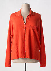 Gilet manches longues orange EVA KAYAN pour femme seconde vue