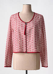 Veste chic rouge NATHALIE CHAIZE pour femme seconde vue