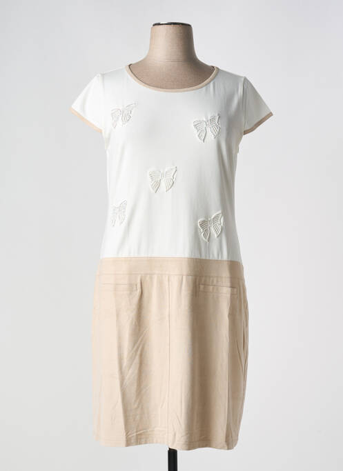 Robe mi-longue beige ANANKE pour femme