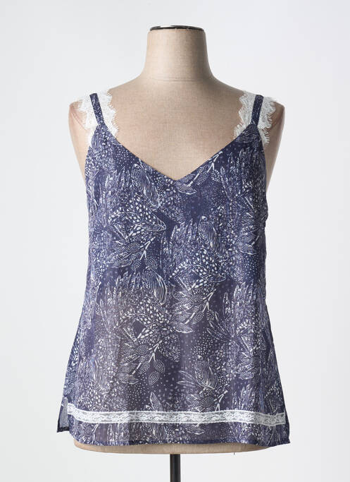 Top bleu EVA KAYAN pour femme