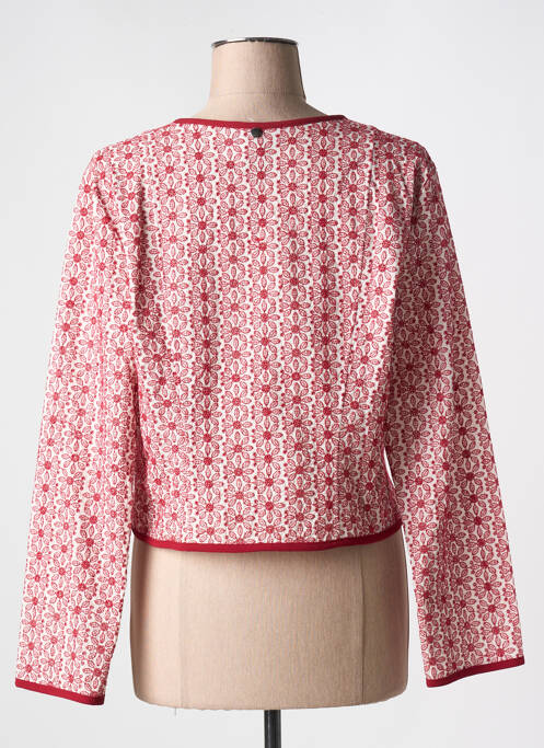 Veste chic rouge NATHALIE CHAIZE pour femme