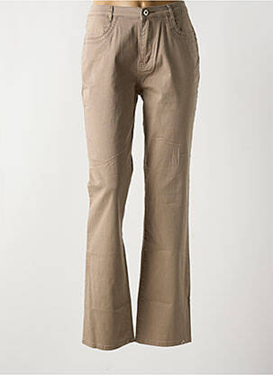 Jeans coupe droite taille normale taille normale marron I.QUING femme