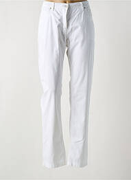 Pantalon slim taille élastique taille normale blanc BRANDTEX femme