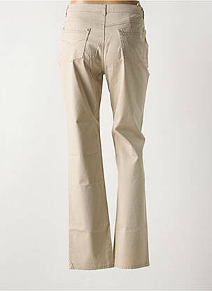 Pantalon slim tissage popeline taille normale beige I.QUING femme