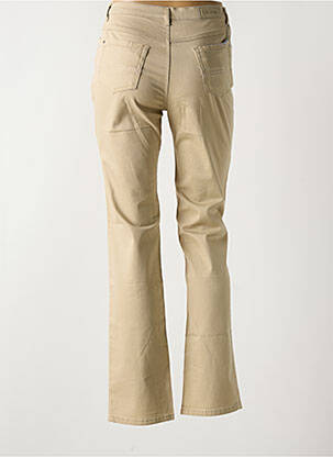 Pantalon slim tissage popeline taille normale beige I.QUING femme
