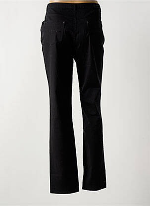 Pantalon slim tissage popeline taille normale noir I.QUING femme