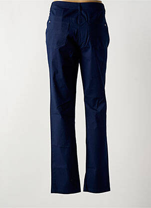 Pantalon slim tissage popeline taille normale bleu BRANDTEX femme