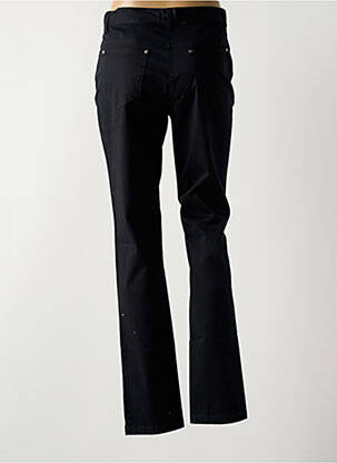 Pantalon slim tissage popeline taille normale noir BRANDTEX femme