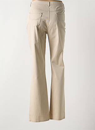 Pantalon droit tissage popeline taille normale beige I.QUING femme