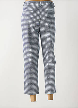 Pantalon 7/8 tissage popeline taille normale bleu SARAH JOHN femme