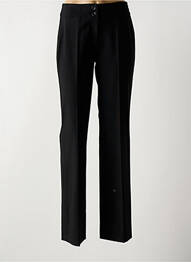 Pantalon droit tissage crêpe taille normale noir STEILMANN femme