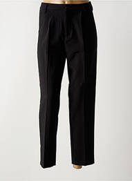 Pantalon 7/8 taille haute taille haute noir FOLYROSE femme