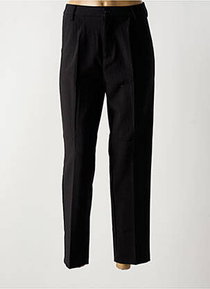 Pantalon 7/8 taille haute taille haute noir FOLYROSE femme