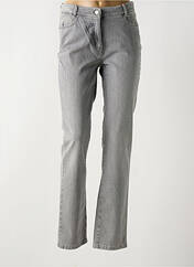 Jeans coupe slim gris TONI pour femme seconde vue
