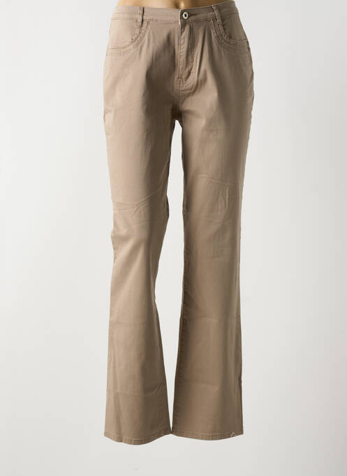 Jeans coupe droite marron I.QUING femme