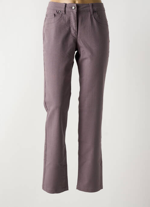 Jeans coupe slim gris BRANDTEX pour femme