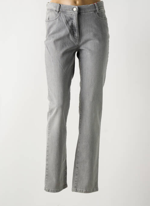 Jeans coupe slim gris TONI pour femme