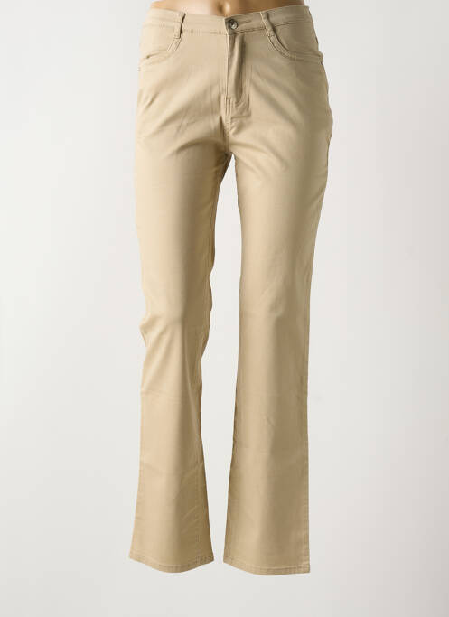 Pantalon slim beige I.QUING pour femme