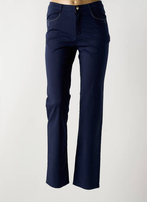 Pantalon slim bleu I.QUING pour femme